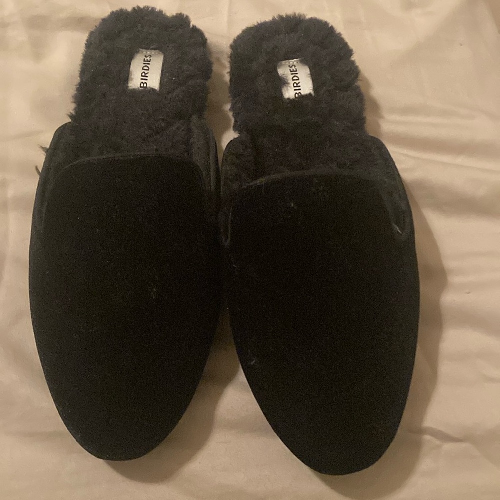 Birdies Black Faux Fur Phoebe